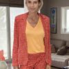 Blazer imprimé orange – Image 2