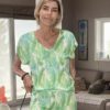 Tee-shirt imprimé vert