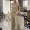 Pantalon large fluide