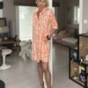 Robe orange Téa – Image 2