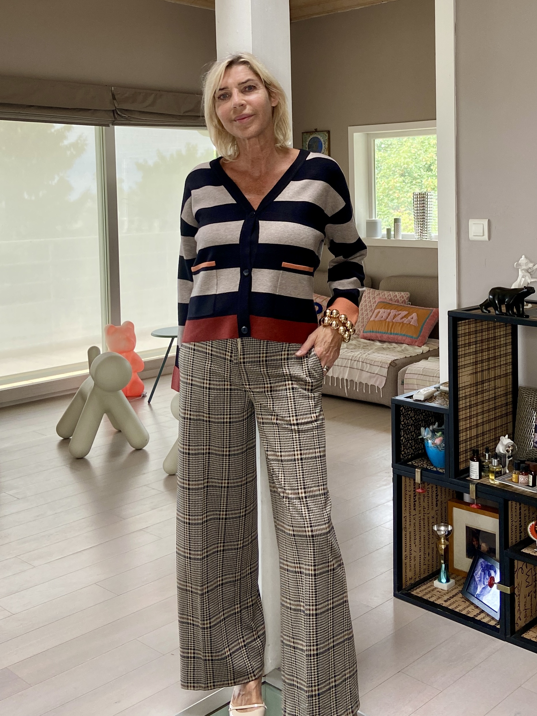 Pantalon à carreaux