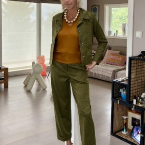 Veste kaki imprimée