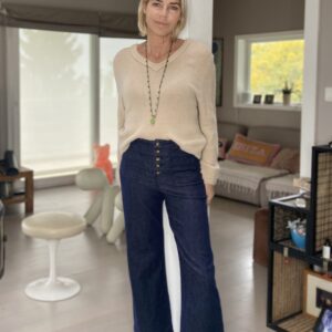Jean à boutons
